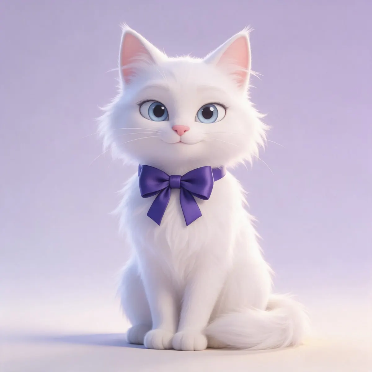 Luna, Gata branca de pelo longo, fêmea